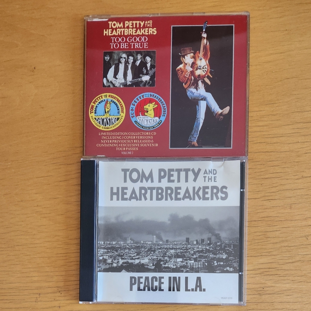 Tom Petty And The Heartbreskers - 1990s CD Singles (Lot of 2) w/ Stickers